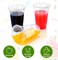 24 oz Plastic Cups with Lids, Clear Disposable To Go Cups with Lids for Iced Coffee, Cold Drinks, Smoothies, Bubble Boba, 50 Sets